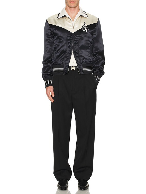 Amiri MA Music Note Blouson in Black | FWRD
