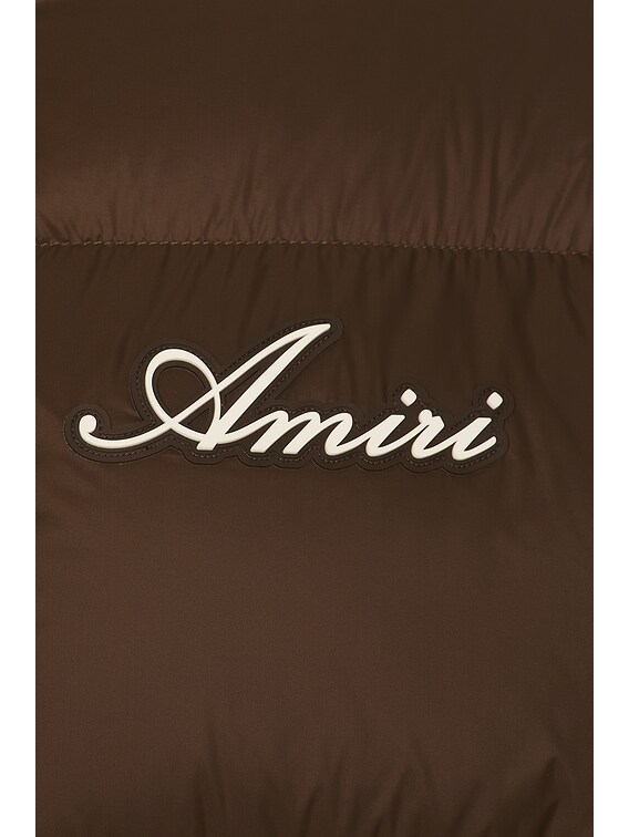 Amiri Bones Down Jacket in Dark Brown | FWRD