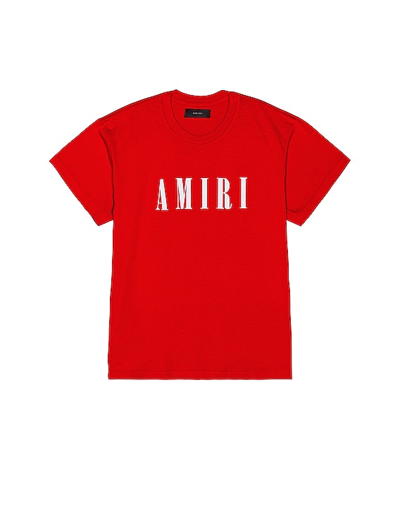 Amiri Core Logo Tee in Red | FWRD