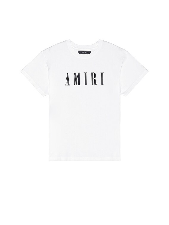 Men's T-shirt With Rubberized Logo Print by Amiri