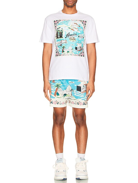 Amiri California Hawaiian Tee in White | FWRD
