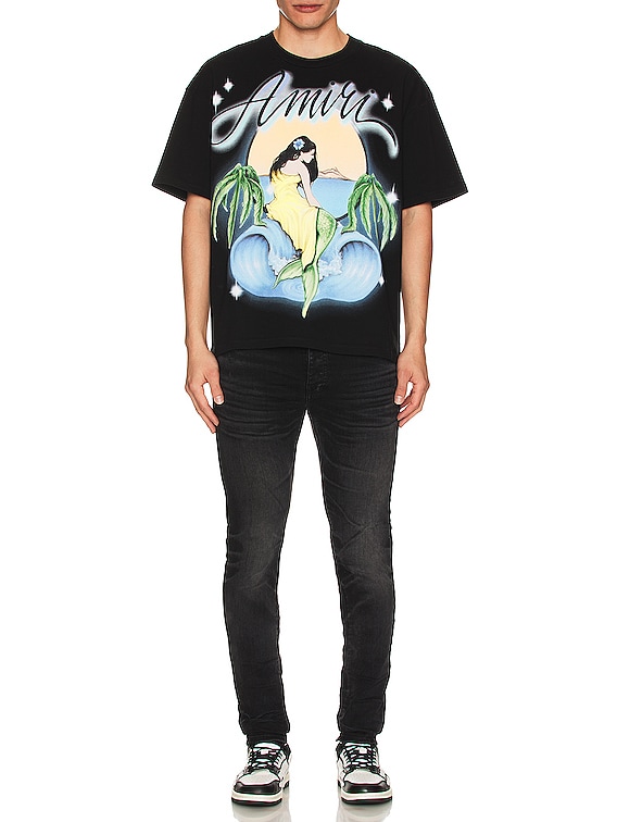 完売目前 AMIRI TEE / Tシャツ グラフィックプリント AMIRI ブラック グラフィックTシャツ - メルカリ