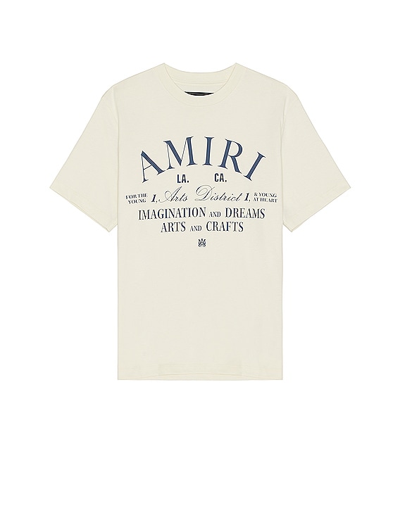 Amiri Vanilla Crew-Neck T-Shirt with Logo