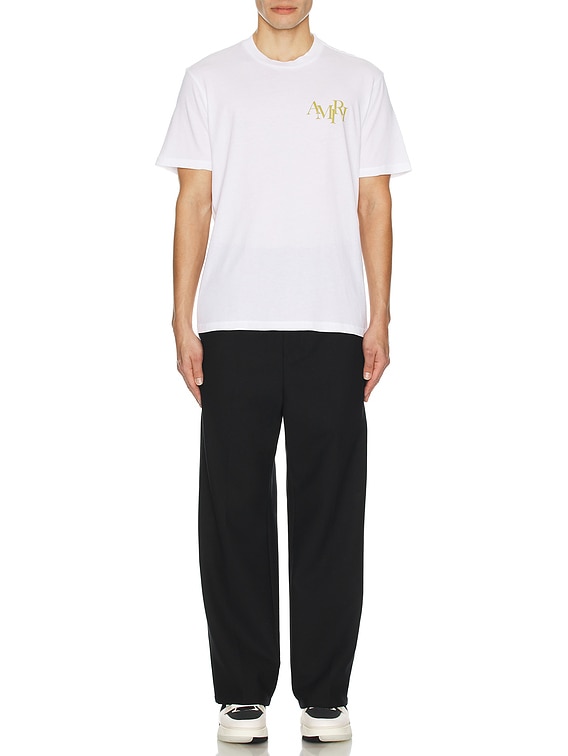 【セール!】AMIRI Champagne コットン Tシャツ Amiri Champagne Tee in White | FWRD
