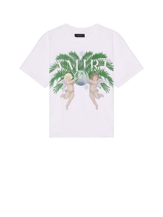 AMIRI logo-print Cotton T-shirt | White | FARFETCH