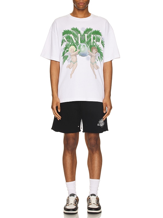 【AMIRI】メンズ AIRBRUSH CHERUB TEE Tシャツ AMJYTE1028-001 T-shirt Airbrush cherub AMIRI Nero | Grifo210