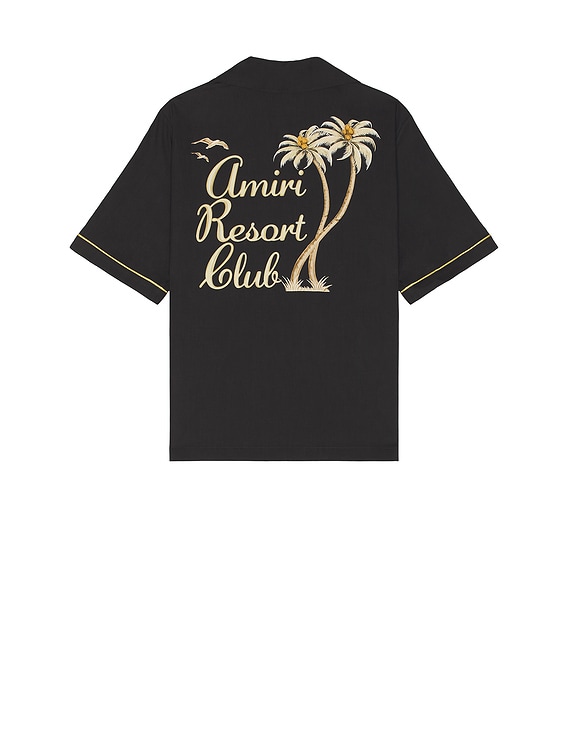 【AMIRI】リゾートクラブTシャツ AMIRI Resort Club Cotton T-shirt | Black | FARFETCH