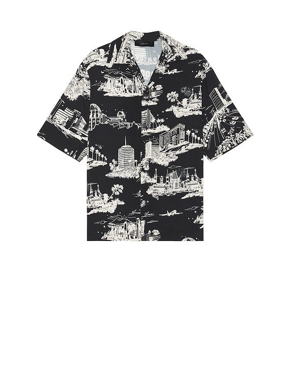 【セール！】AMIRI LA Landmark シャツ AMIRI LA Landmark T-shirt | Black | FARFETCH HK
