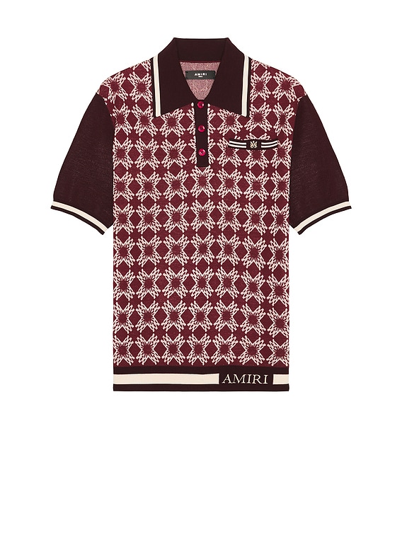 トップス AMIRI quad polo xs Amiri Ma Quad Cotton Polo Shirt | Saks Fifth Avenue