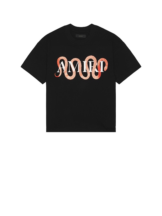 Amiri Snake Tee in Black | FWRD