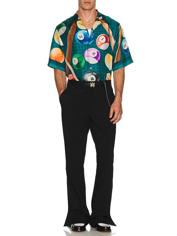 Amiri Billiards Bowling Shirt in Evergreen | FWRD