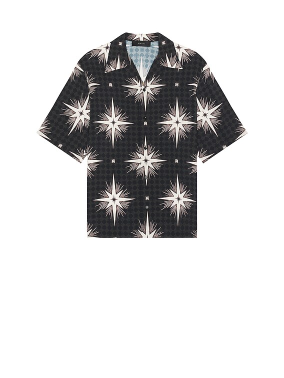 Amiri Starburst Camp Shirt in Black | FWRD