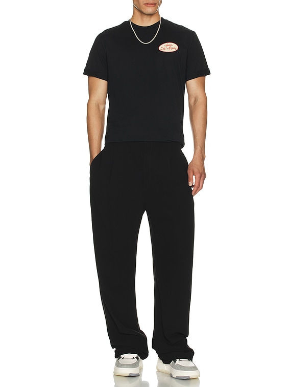 【関税込み】AMIRI ブラック Station パッチ Tシャツ Amiri Station Patch Tee in Black | FWRD