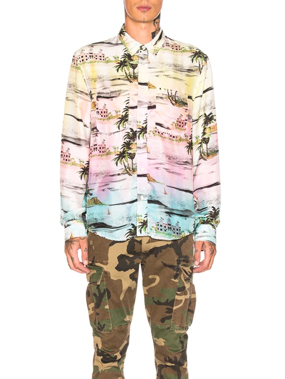 AMIRI アロハ Beverly Hills Hawaiian【L】 AMIRI Short Sleeve Beverly Hills Hawaiian Shirt AMI