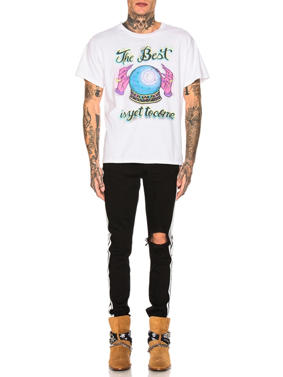 Mens AMIRI white Crystal Ball T-Shirt