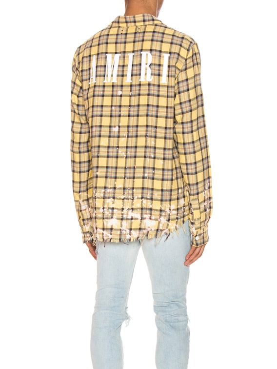 amiri check shirt