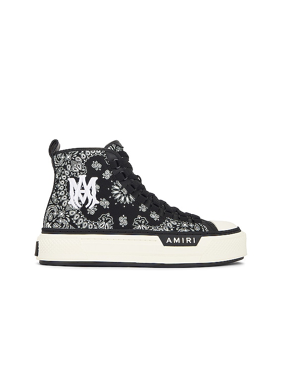 Amiri Bandana MA Logo Court Hi in Black | FWRD