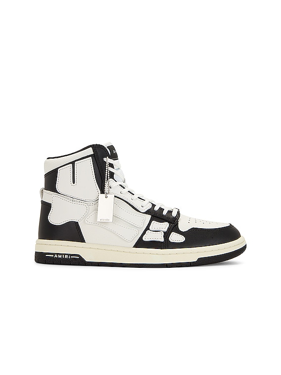 Amiri Skel Top Hi Sneaker in Black & White | FWRD