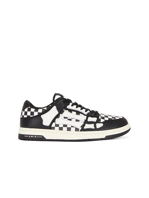 Checkered Skeleton Low Top Sneaker