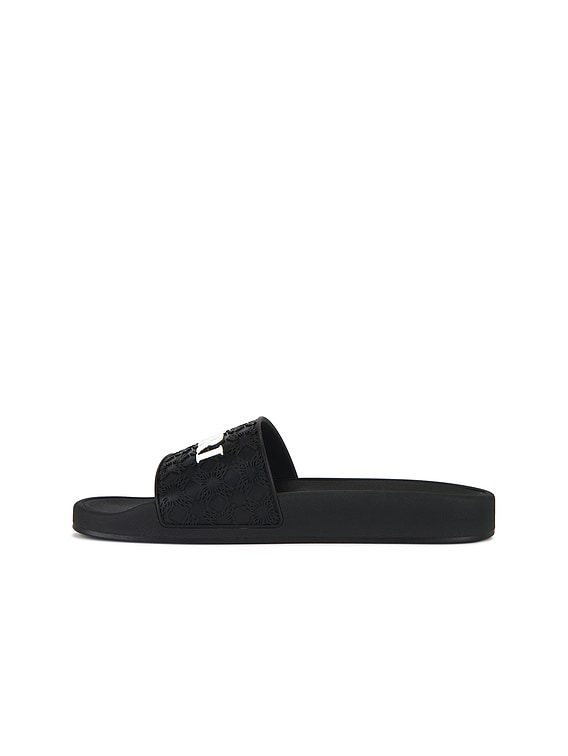 サンダル AMIRI MA Quad Pool Slide Amiri MA Quad Pool Slide in Black | FWRD