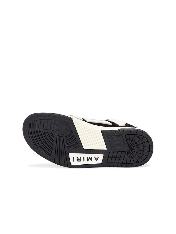 Amiri Boucle Skel Top Low Sneaker in Black | FWRD