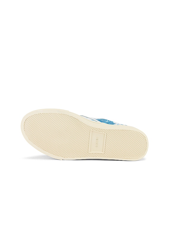 Amiri Tie Dye Skel Toe Slip On in Green Tie Dye & White | FWRD display picture 1