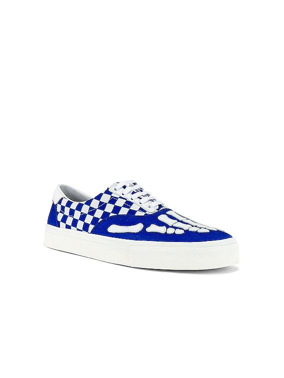 Checkered Skel Toe Lace Up