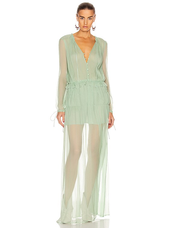 knee length dresses for ladies Crinkle Chiffon Dress– Sueno Made Kauai main image 1