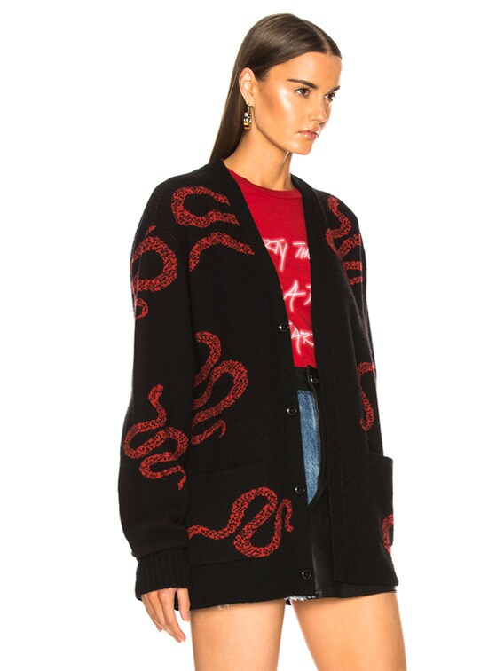 amiri snake cardigan