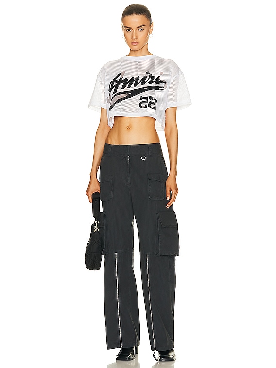 Amiri Mesh 22 Tee in White | FWRD