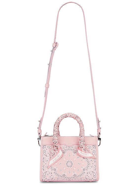 Amiri Bandana Micro Triangle Bag in Pink | FWRD