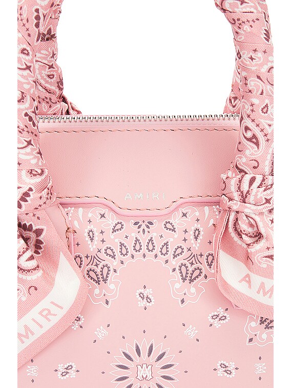 Amiri Bandana Micro Triangle Bag in Pink | FWRD
