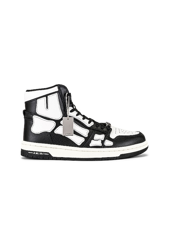 Amiri Skel Top Hi Sneaker in Black & White | FWRD