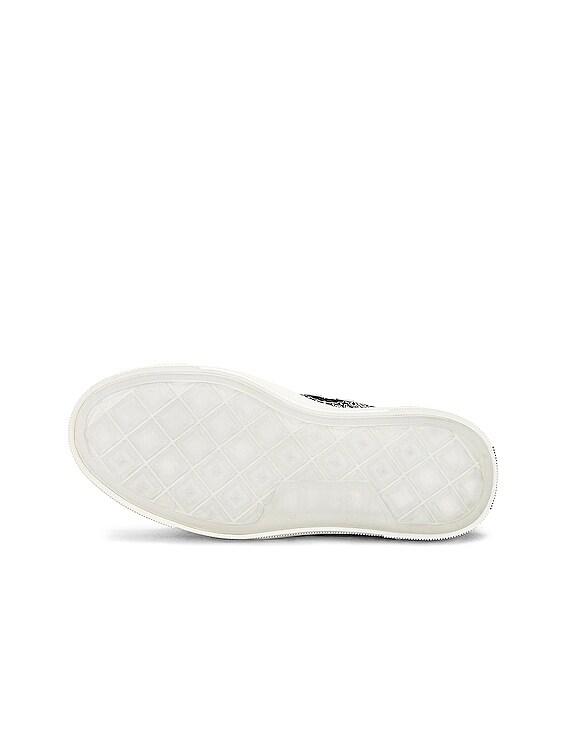Amiri Bandana Court Hi-top Sneaker in Black & White | FWRD