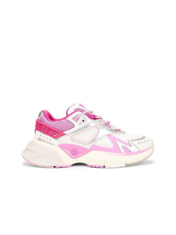 Amiri Ma Runner Sneaker in Fuschia Pink White Silver FWRD