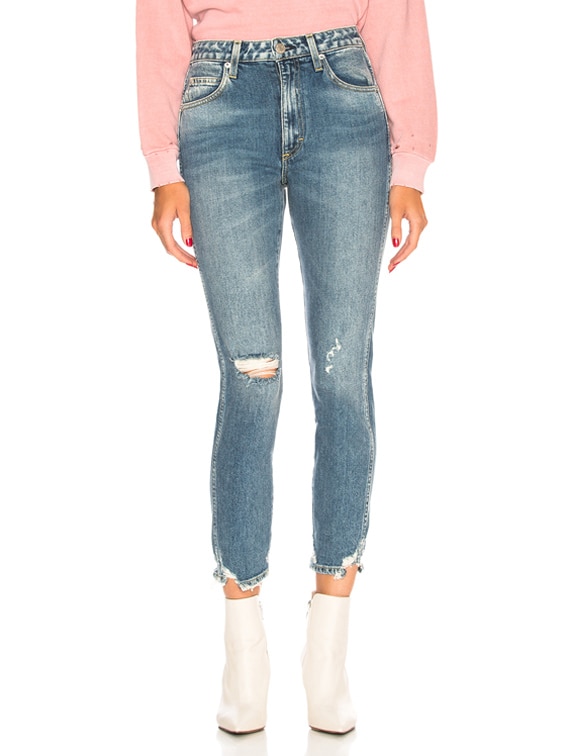 amo high rise stix crop