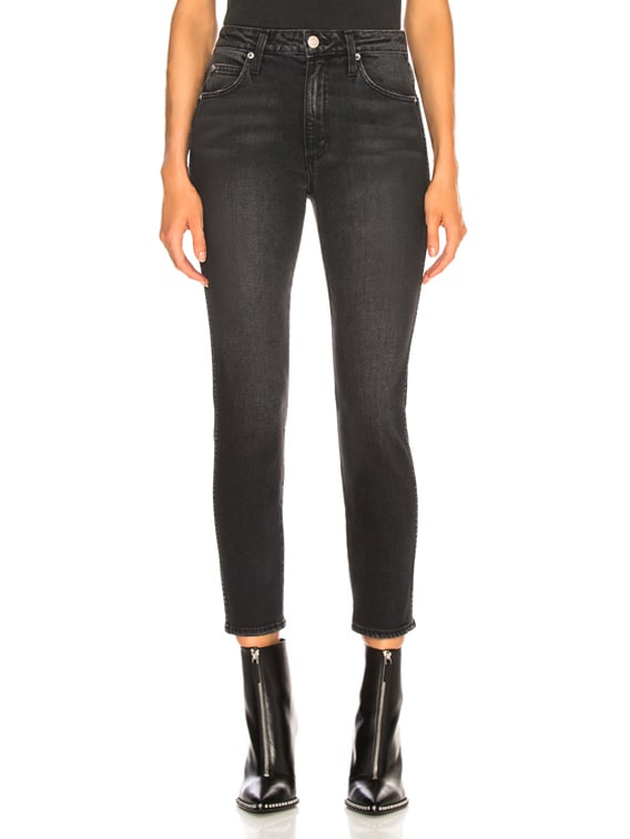 amo high rise stix crop