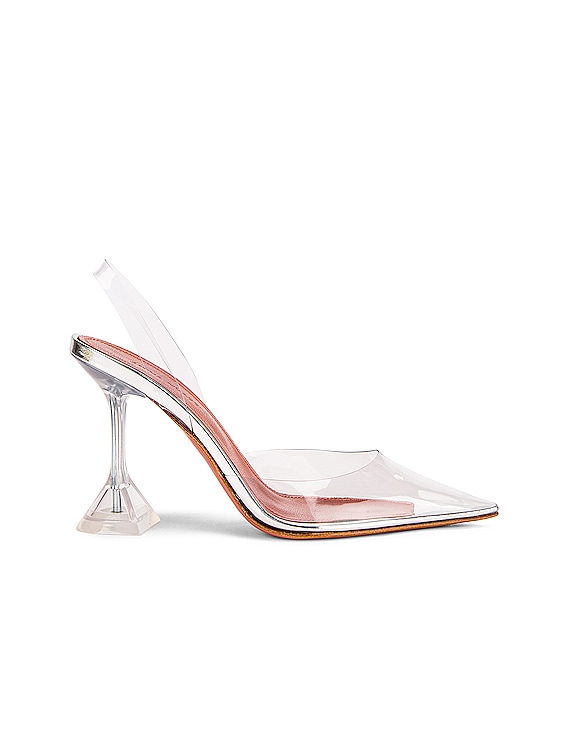 transparent glass heels