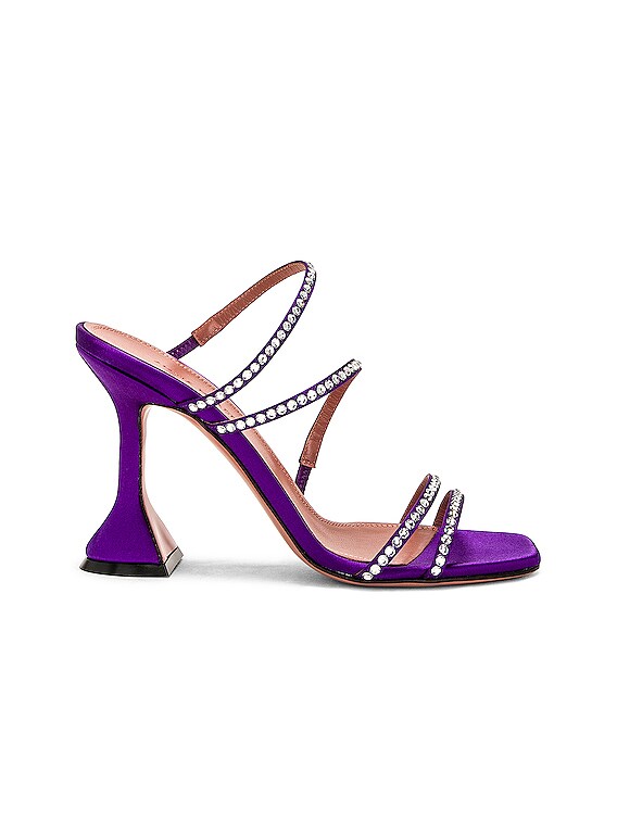 Naima Crystal Satin Mule