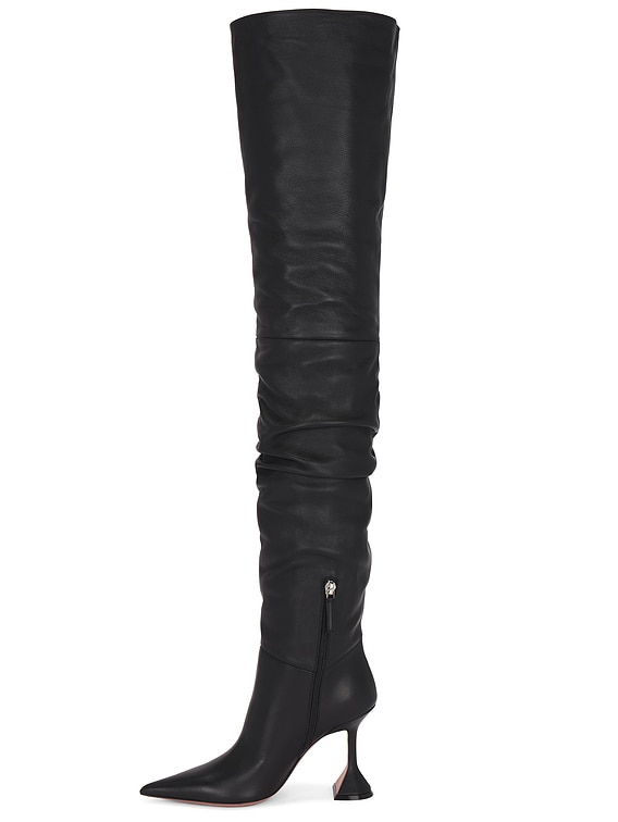Patent Leather Platform Boots Used Thigh High Boots WONDERHEEL