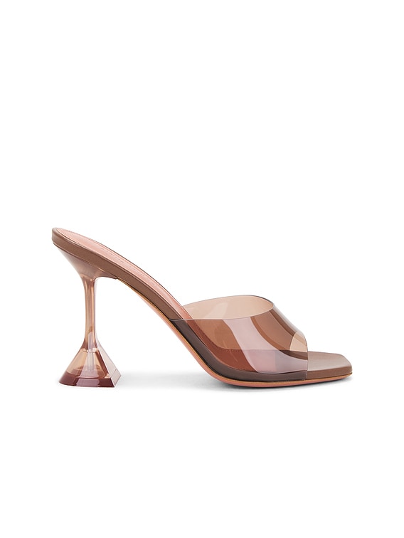 サンダル・ミュール AMINA MUADDI SANDAL (BRIGITTESLIPPER MOCHA) Amina Muaddi Brigitte 95MM Snake Leather Mules | Saks Fifth