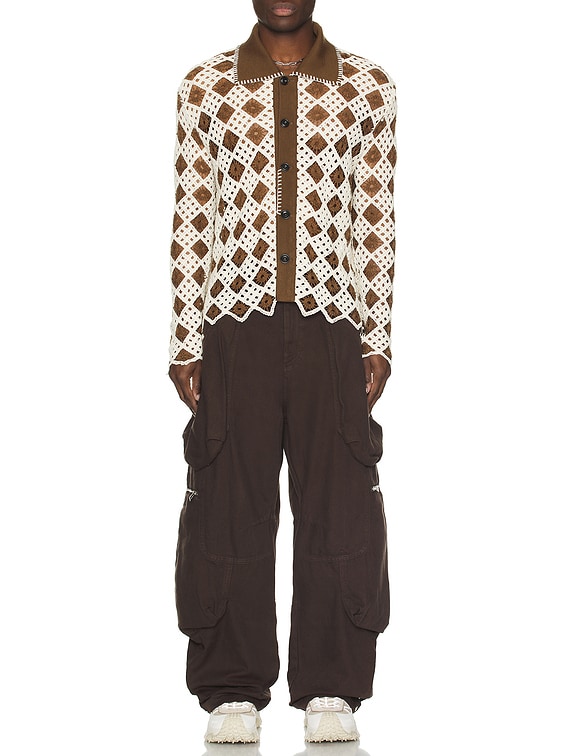 ★ANDERSSON BELL★ Sonya Dying Washed Cutout Cardigan atb109 Buy Andersson Bell Sonya Dyeing Washed Cut-Out Cardigan in