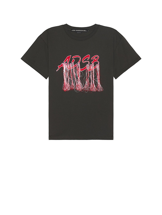 【ANDERSSON BELL】ADSB CHEERLEADER T-SHIRTS / Charcoal Andersson Bell Adsb Cheerleader T-shirt in Charcoal | FWRD