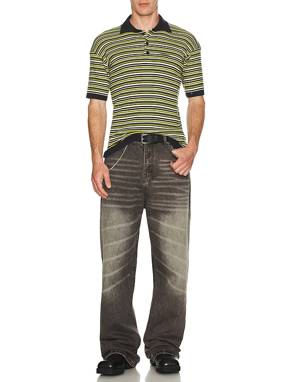 Andersson Bell Stripe Polo Sweater in Multicolor | FWRD