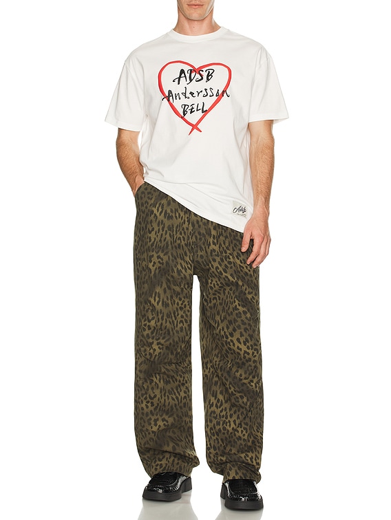 Andersson Bell Unisex Heart Kelly Logo T-Shirt in White | FWRD