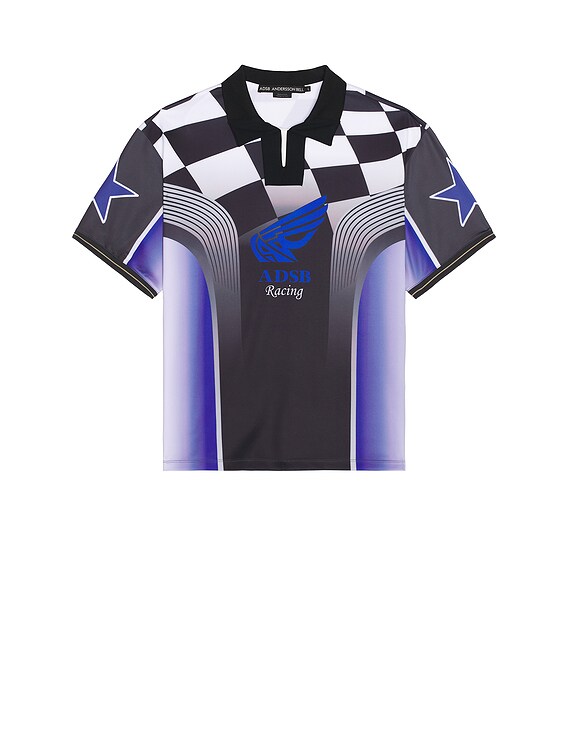 Andersson Bell Checkerboard Racing T-Shirt in Multicolor | FWRD