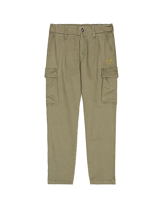 adidas x HUMAN MADE 5 Pocket Pant in Olive | FWRD