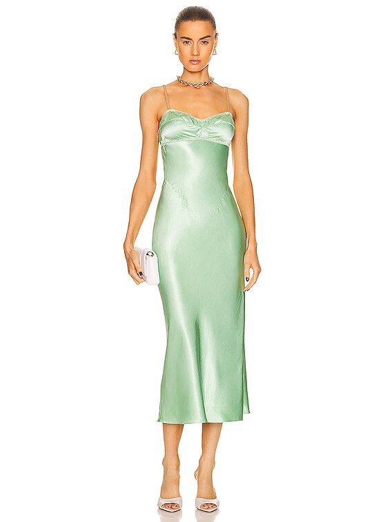 slim fit dress slacks Tulip Dress L / Green