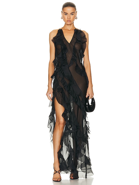 Anna October Anna Maxi Dress in Black | FWRD Anna October Anna Maxi Dress in Black | FWRD