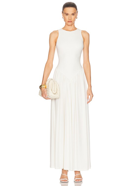 Anna October Arpha Maxi Dress in Ivory | FWRD